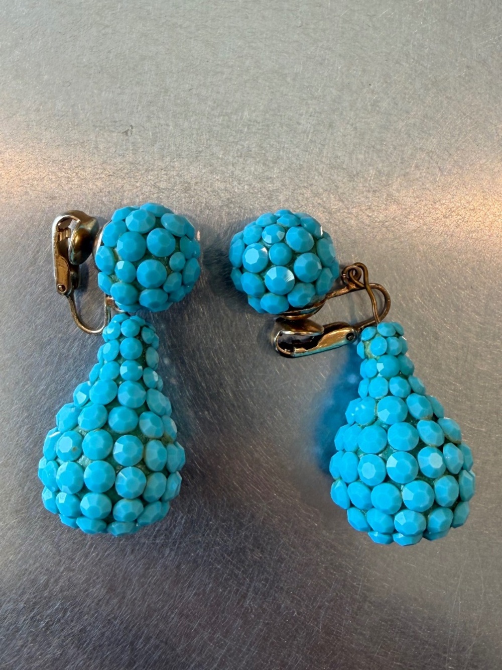 Vintage 50s clip on earrings